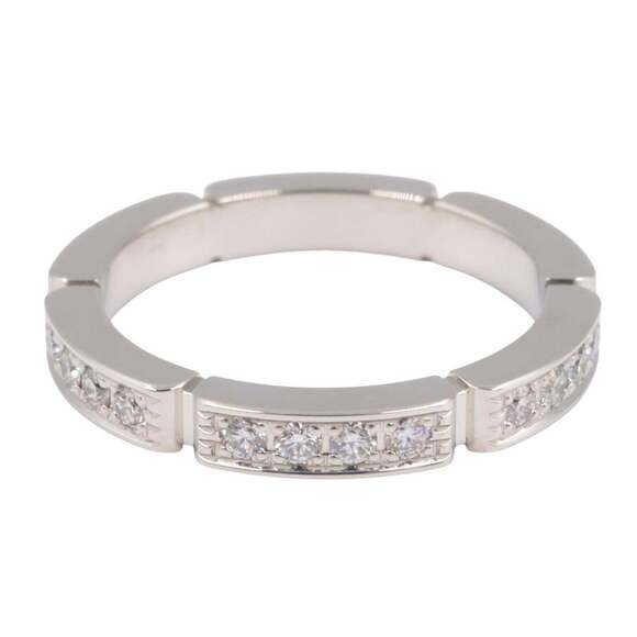 CARTIER 18k Silver Diamond Ring - Picture 2 of 8